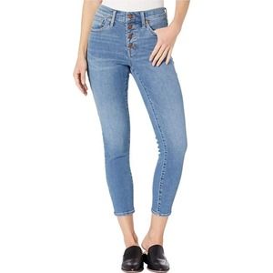 Madewell 9" Midrise Skinny Crop Light Wash Jeans 27